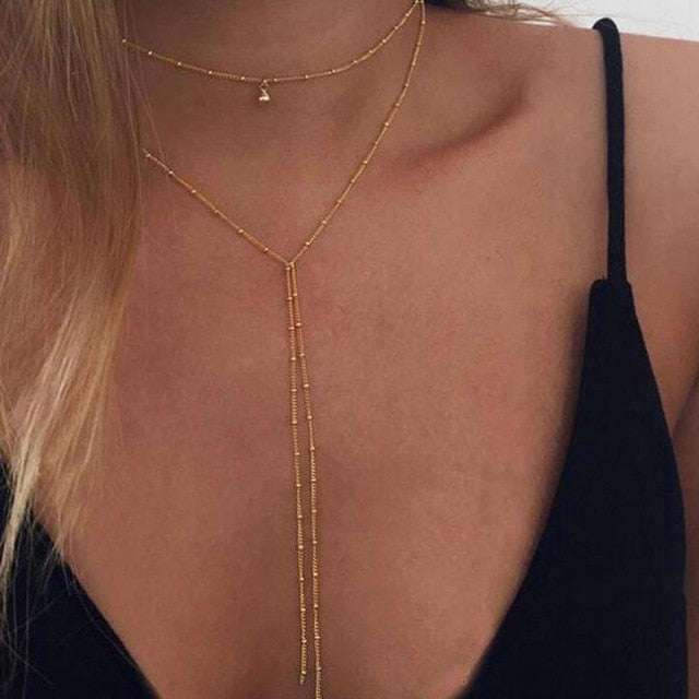 Gold Color Star necklace