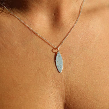Surfboard necklace
